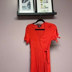 Lulus Red Wrap Dress